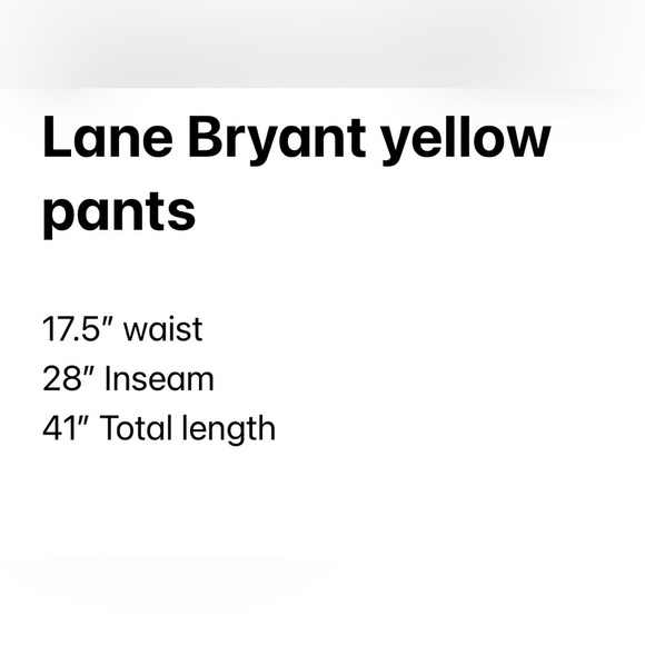 NWOT Lane Bryant Sz16 Daffodil Yellow Jeans/Pants Sz 16 Skinny - Picture 8 of 9